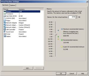 Virtual Machine Settings