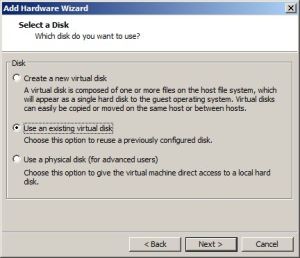 001 shared disk Add Virtual Disk