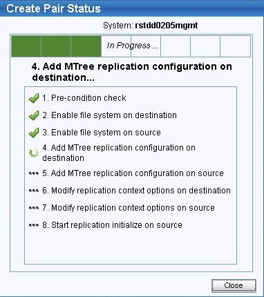 Create a replication pair for the new boost storage unit